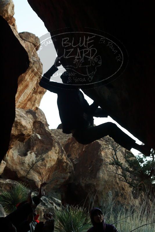 Bouldering in Hueco Tanks on 12/16/2019 with Blue Lizard Climbing and Yoga

Filename: SRM_20191216_1802120.jpg
Aperture: f/6.3
Shutter Speed: 1/250
Body: Canon EOS-1D Mark II
Lens: Canon EF 50mm f/1.8 II