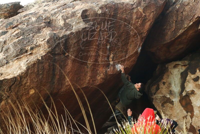 Bouldering in Hueco Tanks on 12/16/2019 with Blue Lizard Climbing and Yoga

Filename: SRM_20191216_1808110.jpg
Aperture: f/2.8
Shutter Speed: 1/250
Body: Canon EOS-1D Mark II
Lens: Canon EF 50mm f/1.8 II