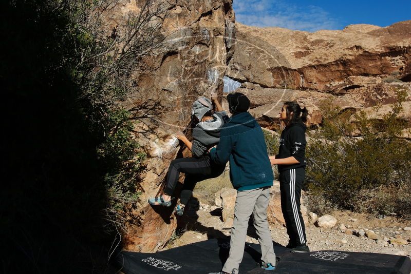 Bouldering in Hueco Tanks on 12/19/2019 with Blue Lizard Climbing and Yoga

Filename: SRM_20191219_1053410.jpg
Aperture: f/7.1
Shutter Speed: 1/500
Body: Canon EOS-1D Mark II
Lens: Canon EF 16-35mm f/2.8 L