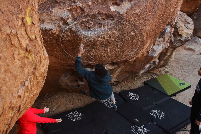 Bouldering in Hueco Tanks on 12/19/2019 with Blue Lizard Climbing and Yoga

Filename: SRM_20191219_1110090.jpg
Aperture: f/5.6
Shutter Speed: 1/250
Body: Canon EOS-1D Mark II
Lens: Canon EF 16-35mm f/2.8 L