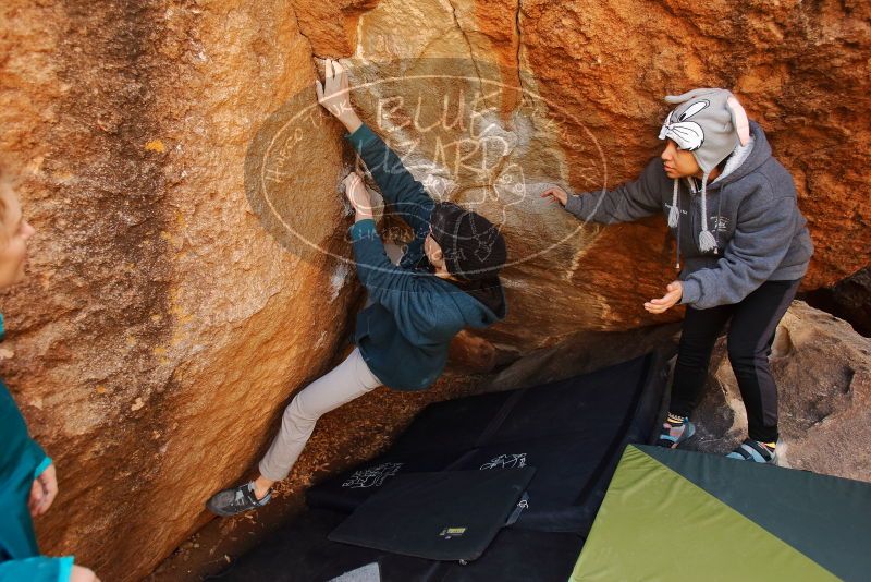 Bouldering in Hueco Tanks on 12/19/2019 with Blue Lizard Climbing and Yoga

Filename: SRM_20191219_1255060.jpg
Aperture: f/3.5
Shutter Speed: 1/250
Body: Canon EOS-1D Mark II
Lens: Canon EF 16-35mm f/2.8 L