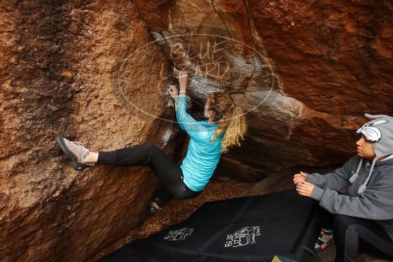 Bouldering in Hueco Tanks on 12/19/2019 with Blue Lizard Climbing and Yoga

Filename: SRM_20191219_1306470.jpg
Aperture: f/5.0
Shutter Speed: 1/250
Body: Canon EOS-1D Mark II
Lens: Canon EF 16-35mm f/2.8 L