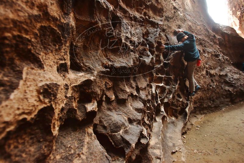 Bouldering in Hueco Tanks on 12/19/2019 with Blue Lizard Climbing and Yoga

Filename: SRM_20191219_1629180.jpg
Aperture: f/2.8
Shutter Speed: 1/125
Body: Canon EOS-1D Mark II
Lens: Canon EF 16-35mm f/2.8 L