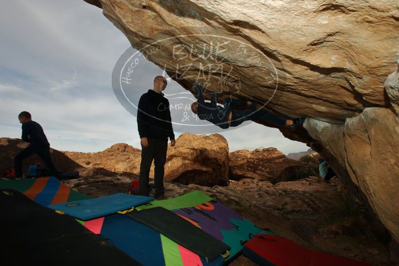 Bouldering in Hueco Tanks on 12/23/2019 with Blue Lizard Climbing and Yoga

Filename: SRM_20191223_1022420.jpg
Aperture: f/8.0
Shutter Speed: 1/250
Body: Canon EOS-1D Mark II
Lens: Canon EF 16-35mm f/2.8 L