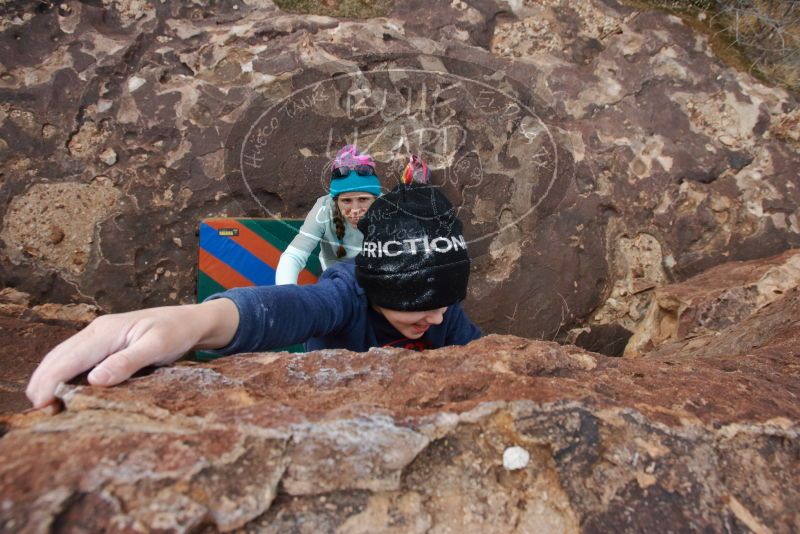 Bouldering in Hueco Tanks on 12/23/2019 with Blue Lizard Climbing and Yoga

Filename: SRM_20191223_1448270.jpg
Aperture: f/8.0
Shutter Speed: 1/250
Body: Canon EOS-1D Mark II
Lens: Canon EF 16-35mm f/2.8 L