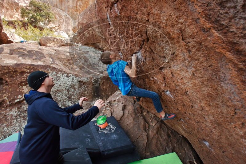 Bouldering in Hueco Tanks on 12/23/2019 with Blue Lizard Climbing and Yoga

Filename: SRM_20191223_1451170.jpg
Aperture: f/5.6
Shutter Speed: 1/250
Body: Canon EOS-1D Mark II
Lens: Canon EF 16-35mm f/2.8 L