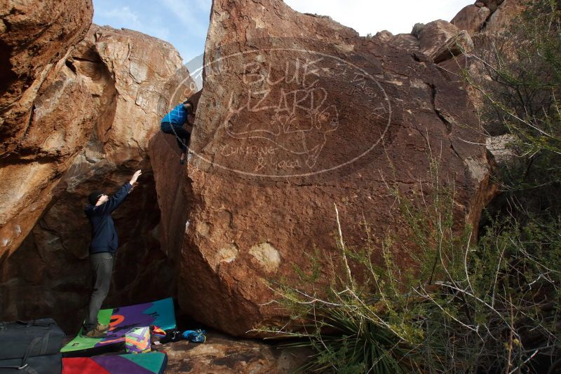 Bouldering in Hueco Tanks on 12/23/2019 with Blue Lizard Climbing and Yoga

Filename: SRM_20191223_1622130.jpg
Aperture: f/8.0
Shutter Speed: 1/250
Body: Canon EOS-1D Mark II
Lens: Canon EF 16-35mm f/2.8 L