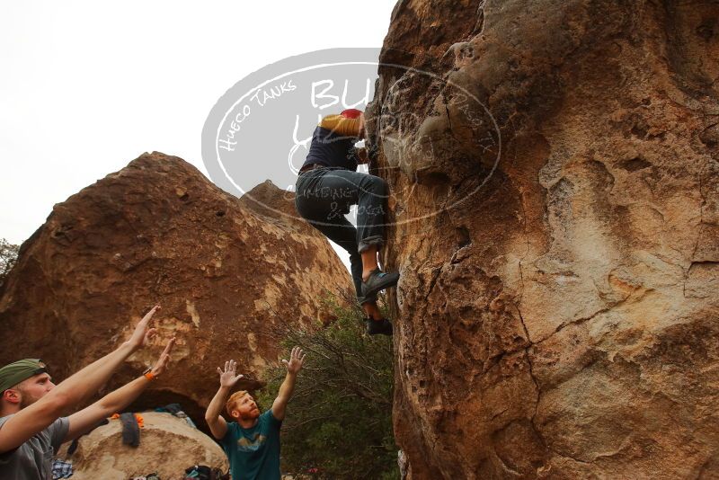 Bouldering in Hueco Tanks on 12/24/2019 with Blue Lizard Climbing and Yoga

Filename: SRM_20191224_1116460.jpg
Aperture: f/6.3
Shutter Speed: 1/320
Body: Canon EOS-1D Mark II
Lens: Canon EF 16-35mm f/2.8 L