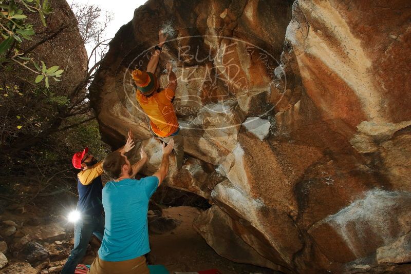 Bouldering in Hueco Tanks on 12/24/2019 with Blue Lizard Climbing and Yoga

Filename: SRM_20191224_1319090.jpg
Aperture: f/8.0
Shutter Speed: 1/250
Body: Canon EOS-1D Mark II
Lens: Canon EF 16-35mm f/2.8 L