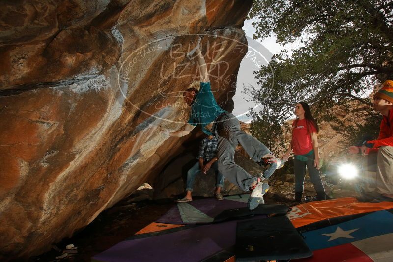 Bouldering in Hueco Tanks on 12/24/2019 with Blue Lizard Climbing and Yoga

Filename: SRM_20191224_1429061.jpg
Aperture: f/8.0
Shutter Speed: 1/250
Body: Canon EOS-1D Mark II
Lens: Canon EF 16-35mm f/2.8 L