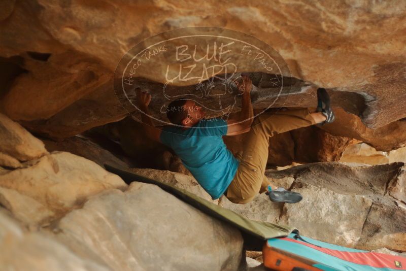 Bouldering in Hueco Tanks on 12/24/2019 with Blue Lizard Climbing and Yoga

Filename: SRM_20191224_1601530.jpg
Aperture: f/1.8
Shutter Speed: 1/250
Body: Canon EOS-1D Mark II
Lens: Canon EF 50mm f/1.8 II