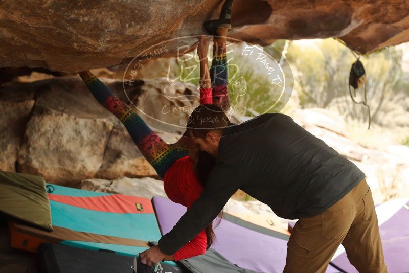 Bouldering in Hueco Tanks on 12/24/2019 with Blue Lizard Climbing and Yoga

Filename: SRM_20191224_1608510.jpg
Aperture: f/3.2
Shutter Speed: 1/200
Body: Canon EOS-1D Mark II
Lens: Canon EF 50mm f/1.8 II