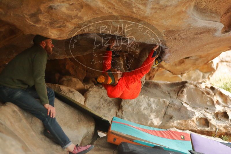 Bouldering in Hueco Tanks on 12/24/2019 with Blue Lizard Climbing and Yoga

Filename: SRM_20191224_1622090.jpg
Aperture: f/2.0
Shutter Speed: 1/250
Body: Canon EOS-1D Mark II
Lens: Canon EF 50mm f/1.8 II