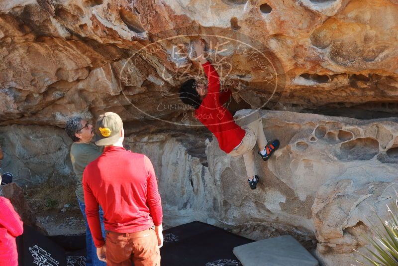 Bouldering in Hueco Tanks on 12/26/2019 with Blue Lizard Climbing and Yoga

Filename: SRM_20191226_1117040.jpg
Aperture: f/4.5
Shutter Speed: 1/250
Body: Canon EOS-1D Mark II
Lens: Canon EF 50mm f/1.8 II