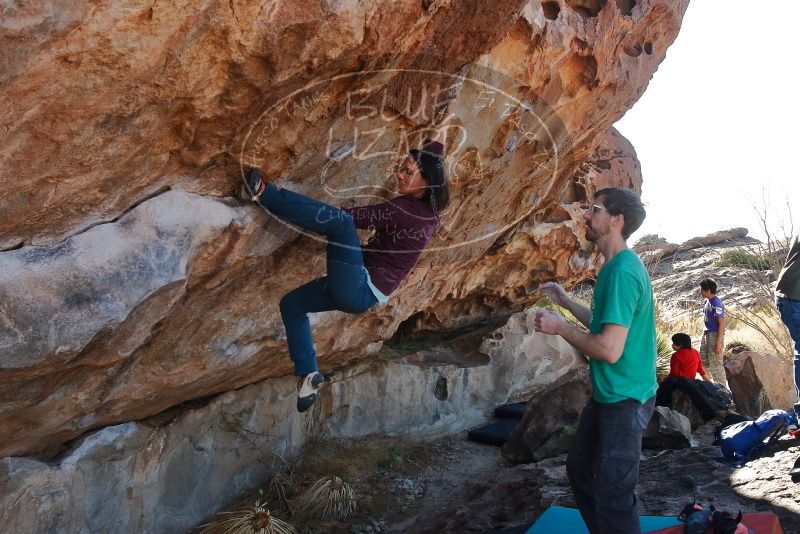 Bouldering in Hueco Tanks on 12/26/2019 with Blue Lizard Climbing and Yoga
Filename: SRM_20191226_1141410.jpg
Aperture: f/8.0
Shutter Speed: 1/320
Body: Canon EOS-1D Mark II
Lens: Canon EF 16-35mm f/2.8 L