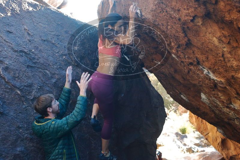 Bouldering in Hueco Tanks on 12/26/2019 with Blue Lizard Climbing and Yoga

Filename: SRM_20191226_1707581.jpg
Aperture: f/4.0
Shutter Speed: 1/320
Body: Canon EOS-1D Mark II
Lens: Canon EF 50mm f/1.8 II