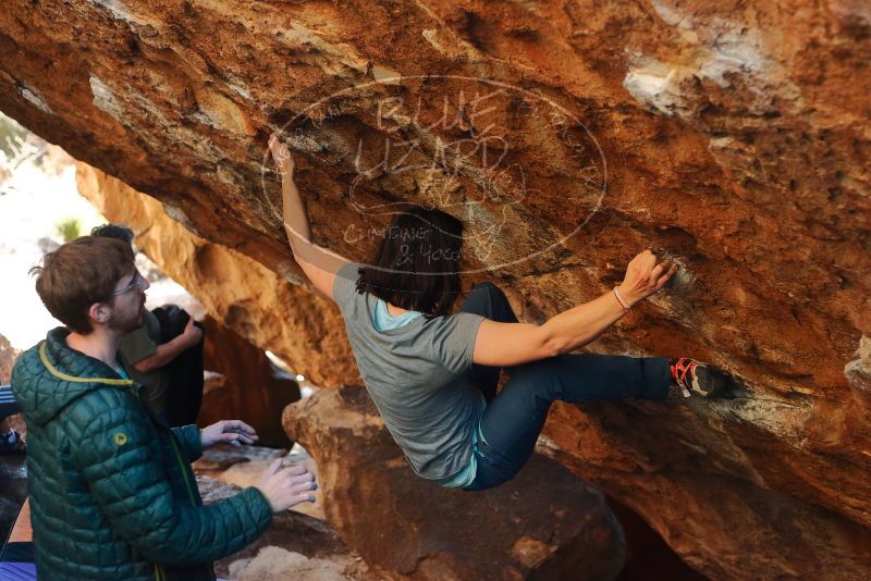 Bouldering in Hueco Tanks on 12/26/2019 with Blue Lizard Climbing and Yoga
Filename: SRM_20191226_1710030.jpg
Aperture: f/3.2
Shutter Speed: 1/320
Body: Canon EOS-1D Mark II
Lens: Canon EF 50mm f/1.8 II