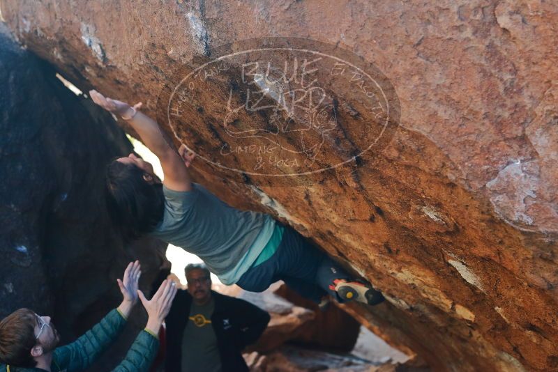 Bouldering in Hueco Tanks on 12/26/2019 with Blue Lizard Climbing and Yoga

Filename: SRM_20191226_1710250.jpg
Aperture: f/4.0
Shutter Speed: 1/320
Body: Canon EOS-1D Mark II
Lens: Canon EF 50mm f/1.8 II