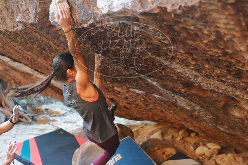 Bouldering in Hueco Tanks on 12/26/2019 with Blue Lizard Climbing and Yoga

Filename: SRM_20191226_1753582.jpg
Aperture: f/3.2
Shutter Speed: 1/250
Body: Canon EOS-1D Mark II
Lens: Canon EF 50mm f/1.8 II