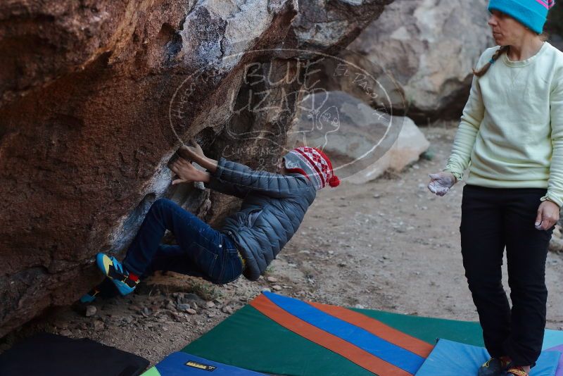 Bouldering in Hueco Tanks on 12/27/2019 with Blue Lizard Climbing and Yoga

Filename: SRM_20191227_1022180.jpg
Aperture: f/3.5
Shutter Speed: 1/320
Body: Canon EOS-1D Mark II
Lens: Canon EF 50mm f/1.8 II