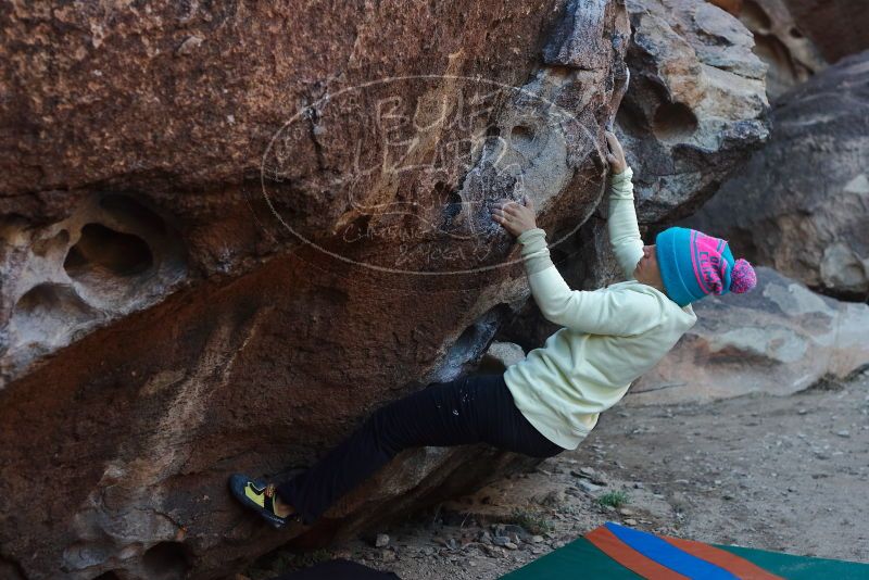 Bouldering in Hueco Tanks on 12/27/2019 with Blue Lizard Climbing and Yoga

Filename: SRM_20191227_1033190.jpg
Aperture: f/4.0
Shutter Speed: 1/320
Body: Canon EOS-1D Mark II
Lens: Canon EF 50mm f/1.8 II