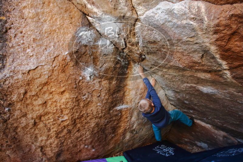 Bouldering in Hueco Tanks on 12/27/2019 with Blue Lizard Climbing and Yoga

Filename: SRM_20191227_1130160.jpg
Aperture: f/3.2
Shutter Speed: 1/250
Body: Canon EOS-1D Mark II
Lens: Canon EF 16-35mm f/2.8 L