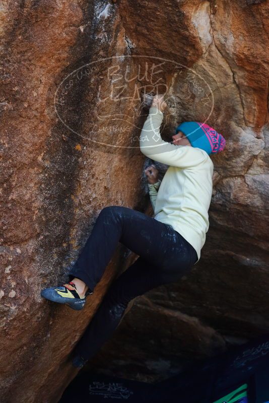 Bouldering in Hueco Tanks on 12/27/2019 with Blue Lizard Climbing and Yoga

Filename: SRM_20191227_1146360.jpg
Aperture: f/5.0
Shutter Speed: 1/320
Body: Canon EOS-1D Mark II
Lens: Canon EF 50mm f/1.8 II