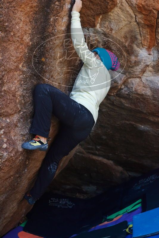 Bouldering in Hueco Tanks on 12/27/2019 with Blue Lizard Climbing and Yoga

Filename: SRM_20191227_1146380.jpg
Aperture: f/5.0
Shutter Speed: 1/320
Body: Canon EOS-1D Mark II
Lens: Canon EF 50mm f/1.8 II