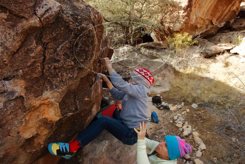 Bouldering in Hueco Tanks on 12/27/2019 with Blue Lizard Climbing and Yoga

Filename: SRM_20191227_1332160.jpg
Aperture: f/7.1
Shutter Speed: 1/320
Body: Canon EOS-1D Mark II
Lens: Canon EF 16-35mm f/2.8 L