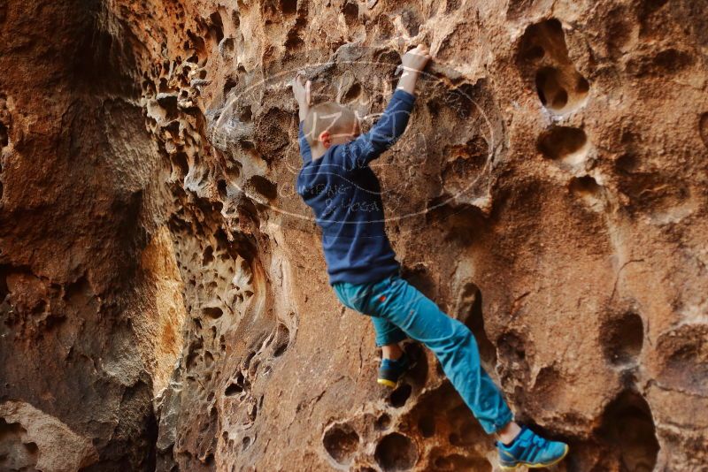 Bouldering in Hueco Tanks on 12/27/2019 with Blue Lizard Climbing and Yoga

Filename: SRM_20191227_1558200.jpg
Aperture: f/2.5
Shutter Speed: 1/160
Body: Canon EOS-1D Mark II
Lens: Canon EF 50mm f/1.8 II