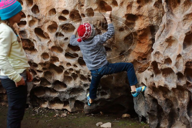 Bouldering in Hueco Tanks on 12/27/2019 with Blue Lizard Climbing and Yoga

Filename: SRM_20191227_1601270.jpg
Aperture: f/2.5
Shutter Speed: 1/160
Body: Canon EOS-1D Mark II
Lens: Canon EF 50mm f/1.8 II