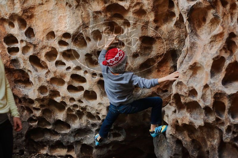 Bouldering in Hueco Tanks on 12/27/2019 with Blue Lizard Climbing and Yoga

Filename: SRM_20191227_1601310.jpg
Aperture: f/2.8
Shutter Speed: 1/160
Body: Canon EOS-1D Mark II
Lens: Canon EF 50mm f/1.8 II