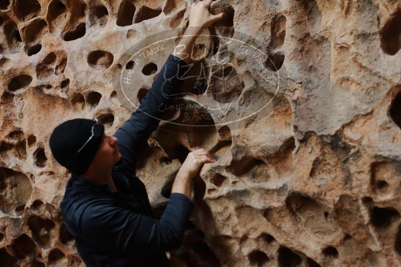 Bouldering in Hueco Tanks on 12/27/2019 with Blue Lizard Climbing and Yoga

Filename: SRM_20191227_1605050.jpg
Aperture: f/2.8
Shutter Speed: 1/200
Body: Canon EOS-1D Mark II
Lens: Canon EF 50mm f/1.8 II