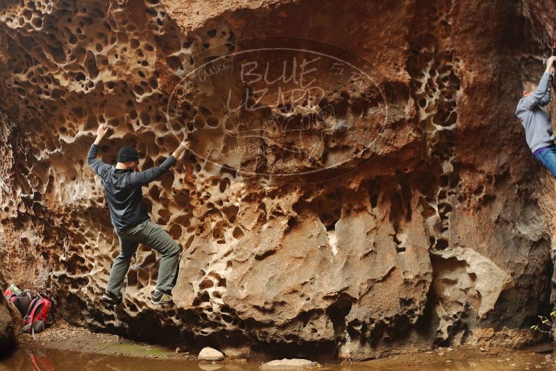 Bouldering in Hueco Tanks on 12/27/2019 with Blue Lizard Climbing and Yoga

Filename: SRM_20191227_1609220.jpg
Aperture: f/2.8
Shutter Speed: 1/125
Body: Canon EOS-1D Mark II
Lens: Canon EF 50mm f/1.8 II