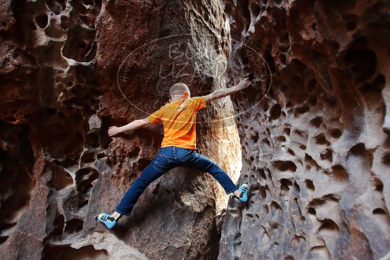 Bouldering in Hueco Tanks on 12/27/2019 with Blue Lizard Climbing and Yoga

Filename: SRM_20191227_1648560.jpg
Aperture: f/2.8
Shutter Speed: 1/60
Body: Canon EOS-1D Mark II
Lens: Canon EF 16-35mm f/2.8 L