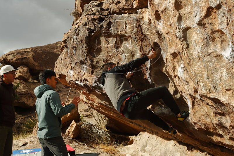 Bouldering in Hueco Tanks on 12/28/2019 with Blue Lizard Climbing and Yoga

Filename: SRM_20191228_1109060.jpg
Aperture: f/8.0
Shutter Speed: 1/250
Body: Canon EOS-1D Mark II
Lens: Canon EF 50mm f/1.8 II