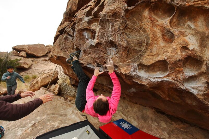 Bouldering in Hueco Tanks on 12/28/2019 with Blue Lizard Climbing and Yoga

Filename: SRM_20191228_1127330.jpg
Aperture: f/5.0
Shutter Speed: 1/400
Body: Canon EOS-1D Mark II
Lens: Canon EF 16-35mm f/2.8 L