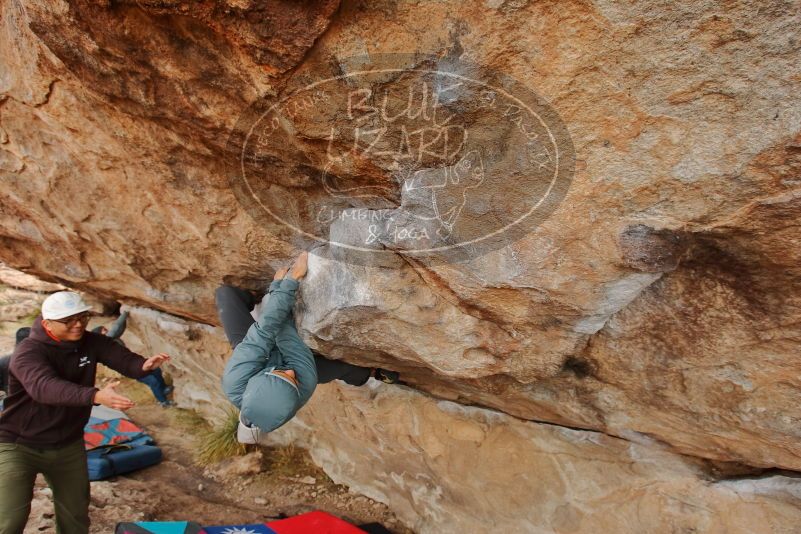 Bouldering in Hueco Tanks on 12/28/2019 with Blue Lizard Climbing and Yoga

Filename: SRM_20191228_1212210.jpg
Aperture: f/6.3
Shutter Speed: 1/250
Body: Canon EOS-1D Mark II
Lens: Canon EF 16-35mm f/2.8 L