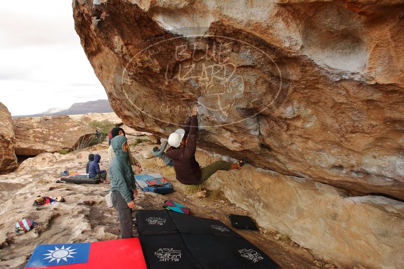 Bouldering in Hueco Tanks on 12/28/2019 with Blue Lizard Climbing and Yoga

Filename: SRM_20191228_1215010.jpg
Aperture: f/8.0
Shutter Speed: 1/250
Body: Canon EOS-1D Mark II
Lens: Canon EF 16-35mm f/2.8 L