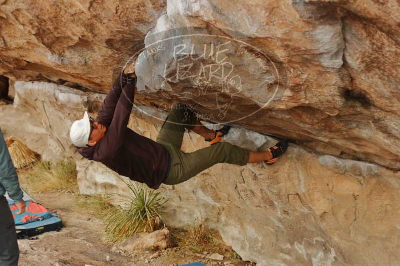 Bouldering in Hueco Tanks on 12/28/2019 with Blue Lizard Climbing and Yoga

Filename: SRM_20191228_1244180.jpg
Aperture: f/3.2
Shutter Speed: 1/400
Body: Canon EOS-1D Mark II
Lens: Canon EF 50mm f/1.8 II