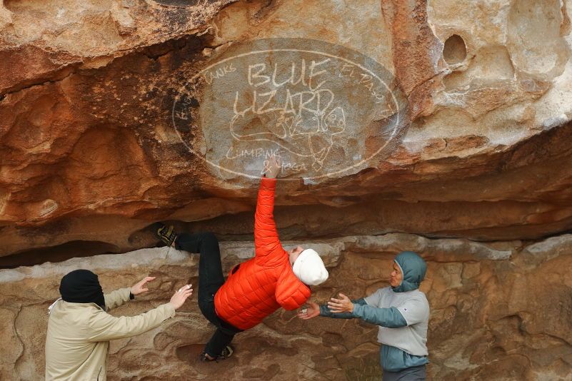 Bouldering in Hueco Tanks on 12/28/2019 with Blue Lizard Climbing and Yoga

Filename: SRM_20191228_1304290.jpg
Aperture: f/5.0
Shutter Speed: 1/500
Body: Canon EOS-1D Mark II
Lens: Canon EF 50mm f/1.8 II