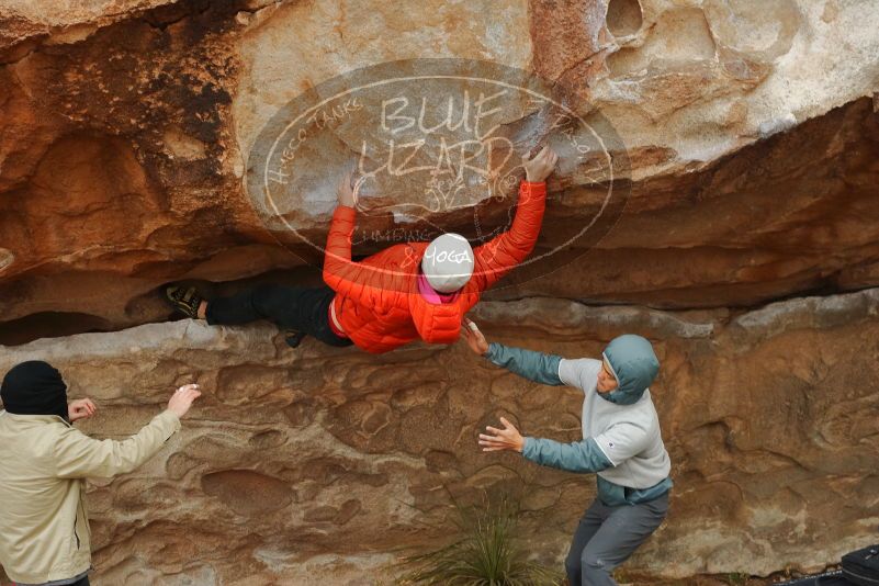 Bouldering in Hueco Tanks on 12/28/2019 with Blue Lizard Climbing and Yoga

Filename: SRM_20191228_1304390.jpg
Aperture: f/5.0
Shutter Speed: 1/500
Body: Canon EOS-1D Mark II
Lens: Canon EF 50mm f/1.8 II