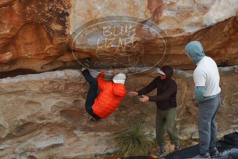 Bouldering in Hueco Tanks on 12/28/2019 with Blue Lizard Climbing and Yoga

Filename: SRM_20191228_1320350.jpg
Aperture: f/5.6
Shutter Speed: 1/400
Body: Canon EOS-1D Mark II
Lens: Canon EF 50mm f/1.8 II