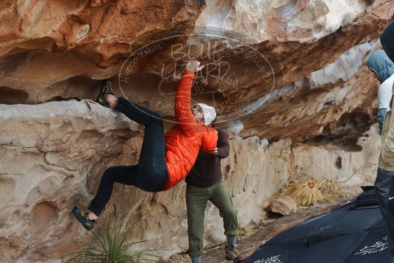 Bouldering in Hueco Tanks on 12/28/2019 with Blue Lizard Climbing and Yoga

Filename: SRM_20191228_1334500.jpg
Aperture: f/3.5
Shutter Speed: 1/400
Body: Canon EOS-1D Mark II
Lens: Canon EF 50mm f/1.8 II