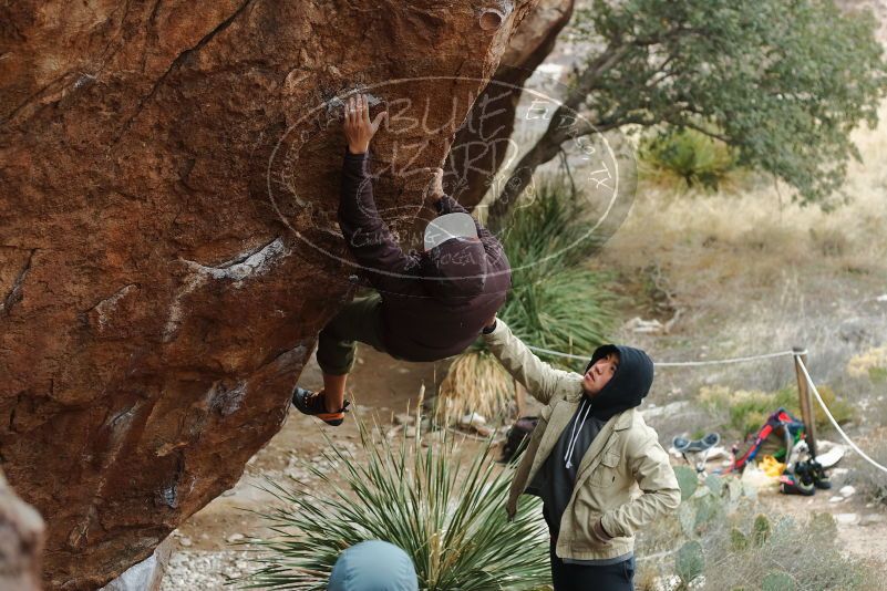 Bouldering in Hueco Tanks on 12/28/2019 with Blue Lizard Climbing and Yoga

Filename: SRM_20191228_1419200.jpg
Aperture: f/3.2
Shutter Speed: 1/400
Body: Canon EOS-1D Mark II
Lens: Canon EF 50mm f/1.8 II