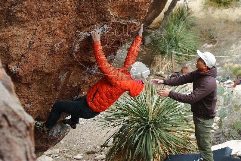 Bouldering in Hueco Tanks on 12/28/2019 with Blue Lizard Climbing and Yoga

Filename: SRM_20191228_1430480.jpg
Aperture: f/4.5
Shutter Speed: 1/200
Body: Canon EOS-1D Mark II
Lens: Canon EF 50mm f/1.8 II