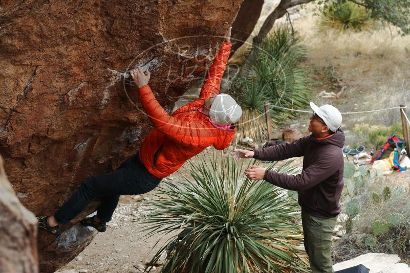 Bouldering in Hueco Tanks on 12/28/2019 with Blue Lizard Climbing and Yoga

Filename: SRM_20191228_1430490.jpg
Aperture: f/5.0
Shutter Speed: 1/200
Body: Canon EOS-1D Mark II
Lens: Canon EF 50mm f/1.8 II