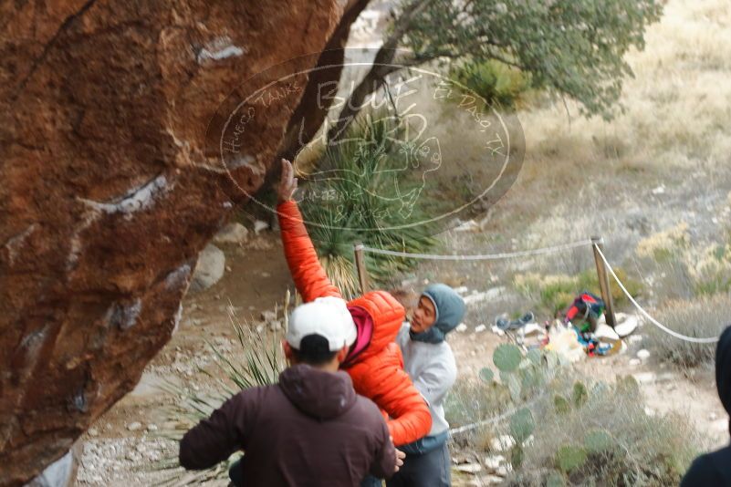 Bouldering in Hueco Tanks on 12/28/2019 with Blue Lizard Climbing and Yoga

Filename: SRM_20191228_1452190.jpg
Aperture: f/3.2
Shutter Speed: 1/320
Body: Canon EOS-1D Mark II
Lens: Canon EF 50mm f/1.8 II