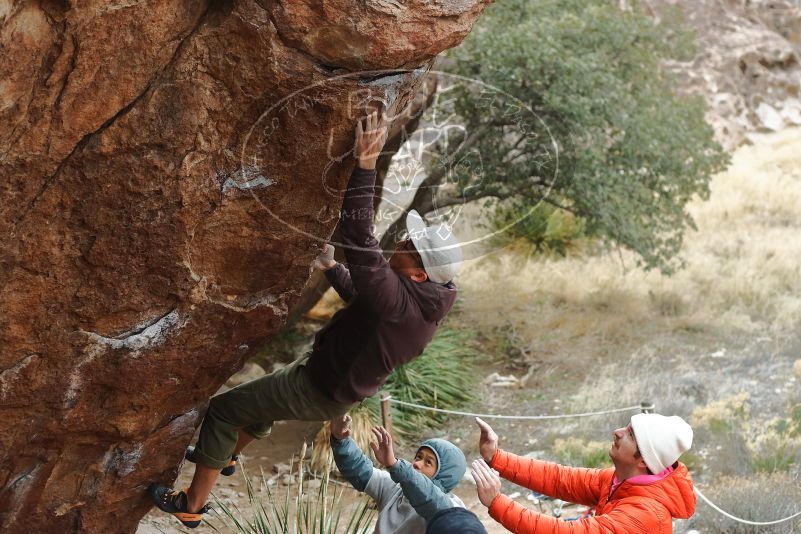 Bouldering in Hueco Tanks on 12/28/2019 with Blue Lizard Climbing and Yoga

Filename: SRM_20191228_1453240.jpg
Aperture: f/3.5
Shutter Speed: 1/250
Body: Canon EOS-1D Mark II
Lens: Canon EF 50mm f/1.8 II