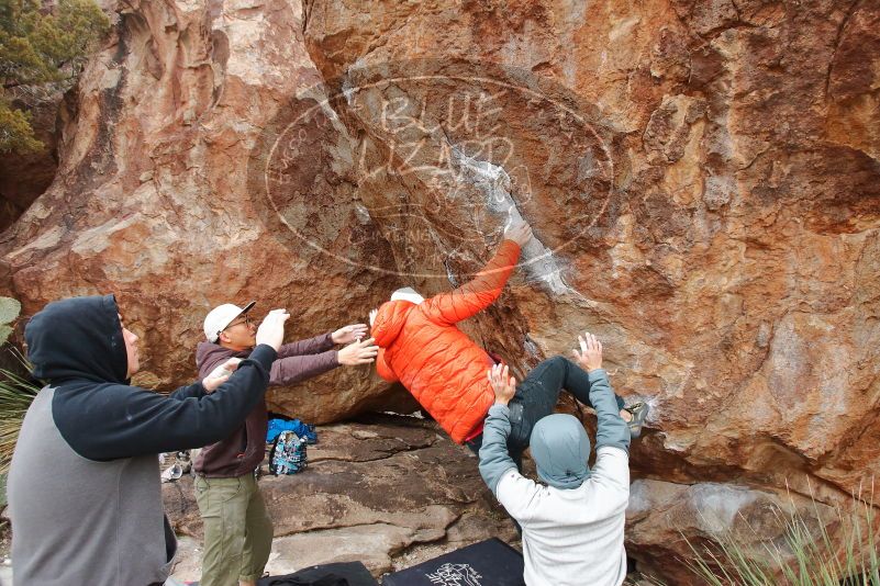 Bouldering in Hueco Tanks on 12/28/2019 with Blue Lizard Climbing and Yoga

Filename: SRM_20191228_1506240.jpg
Aperture: f/4.5
Shutter Speed: 1/250
Body: Canon EOS-1D Mark II
Lens: Canon EF 16-35mm f/2.8 L